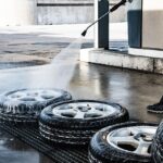 tire, to wash, lance wash, automobile, tyres, car, rim, tire service, clean, nature, foam, high-pressure cleaner, to clean, frothy, water, car wallpapers, wet